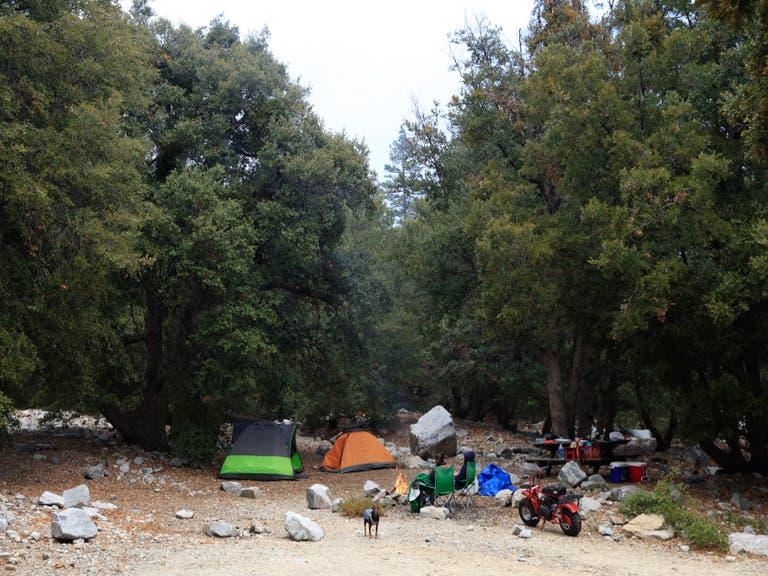 Crystal Lake Recreation Area Campground in the Angeles National Forest