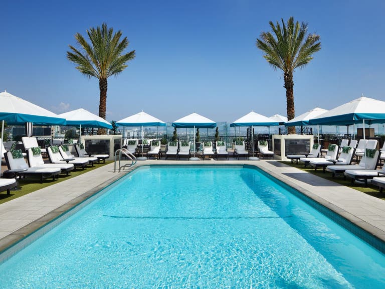 Rooftop pool at The London West Hollywood