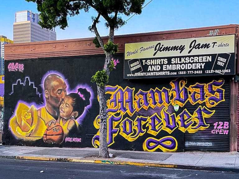 "Mambas Forever" Kobe and Gianna Bryant mural