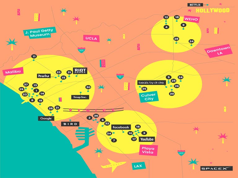 Silicon Beach Map